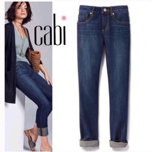 CAbi 5166 The Straight Austin Wash Cuffed Jeans